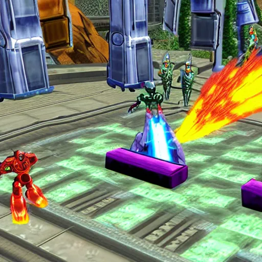 Prompt: transformers armada ( ps 2, 2 0 0 4 ) cut level