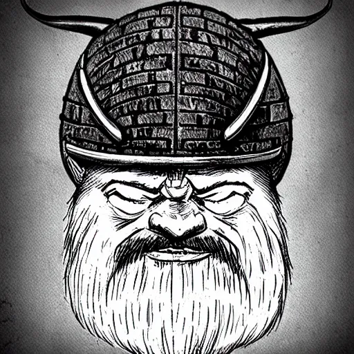 Prompt: “dnd dwarf, horned helmet, by akira toriyama”