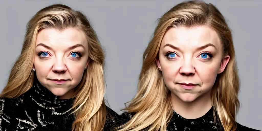 Prompt: portrait of surprised natalie dormer, overhead angle, full hd, uhd, 4 k, 8 k, 1 6 k, 1 petapixel image, nasa quality.