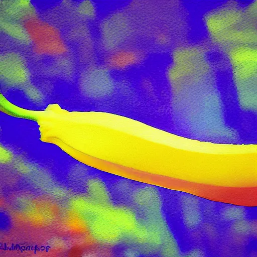 Prompt: banana shot impressionist style