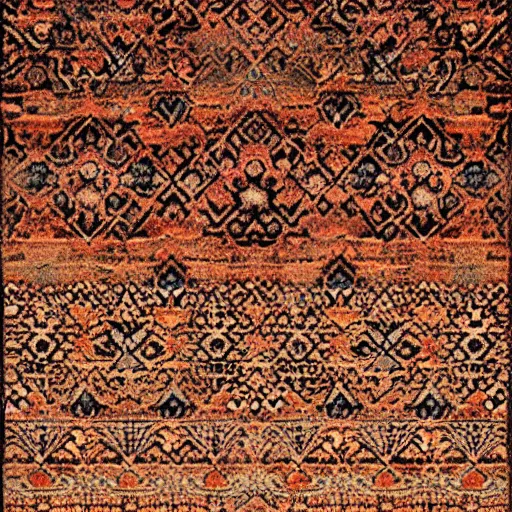 Prompt: Dark Fantasy Rug Texture.