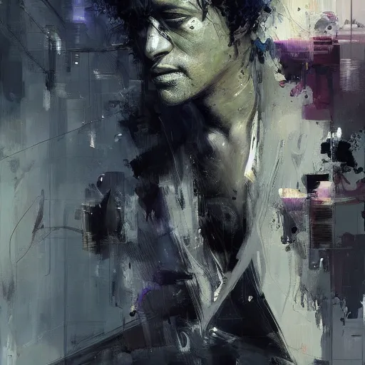 Image similar to sandman, morpheus, paint by Wadim Kashin