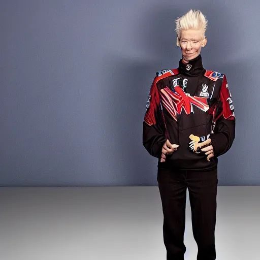 Prompt: Tilda Swinton as member of Faze Clan