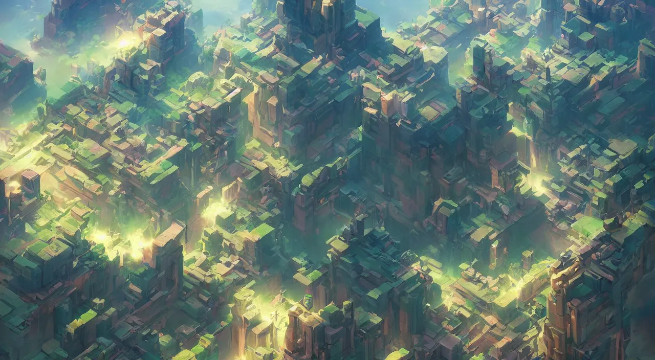 Image similar to flag colored wall fortress greeble illusion landscape wonderworld paradize, behance hd by jesper ejsing, by rhads, makoto shinkai and lois van baarle, ilya kuvshinov, rossdraws global illumination