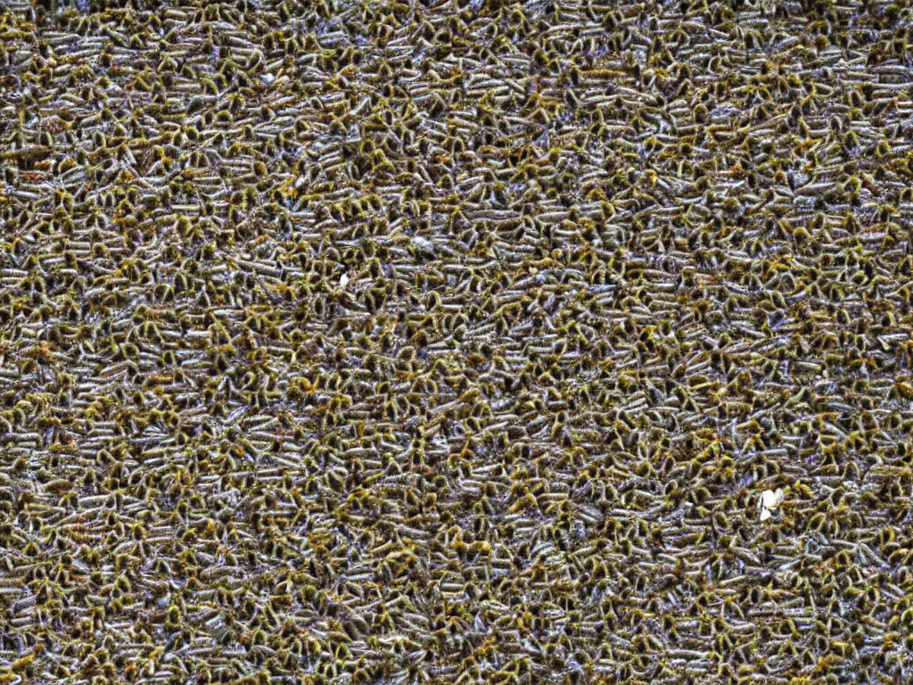 Image similar to swarm of bee's. infestation in the city