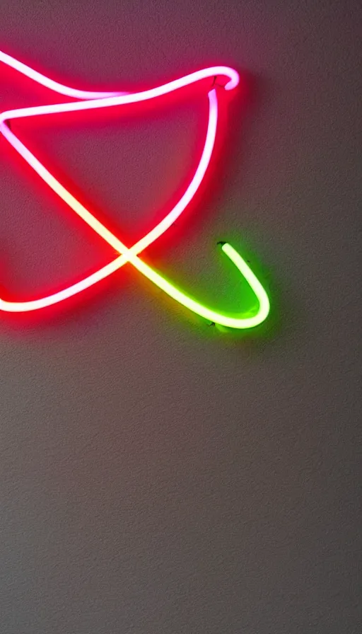 Prompt: a neon infinity sign