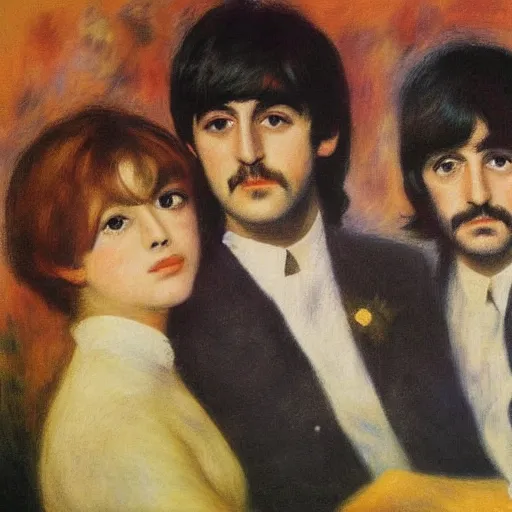 Image similar to The Beatles by Renoir