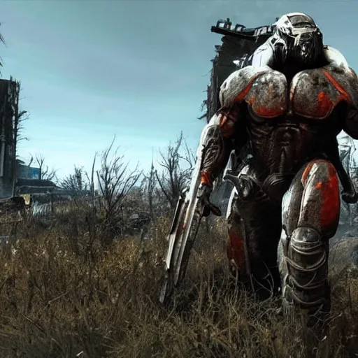 Prompt: predator in fallout 4