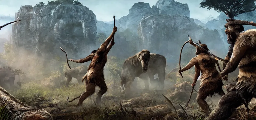 Image similar to Far Cry Primal concept art