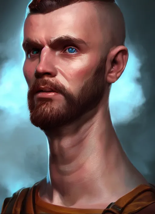 Prompt: A comic book style portrait painting of an human male cleric, unreal 5, DAZ, octane render, hypercomplex, hyperrealistic, ambient light, dynamic lighting, nvidia, vray