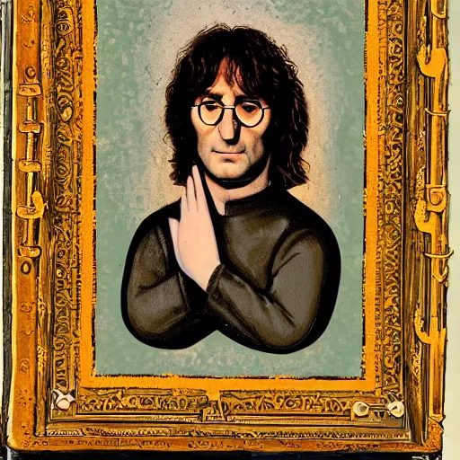 Prompt: John Lennon in medieval times.
