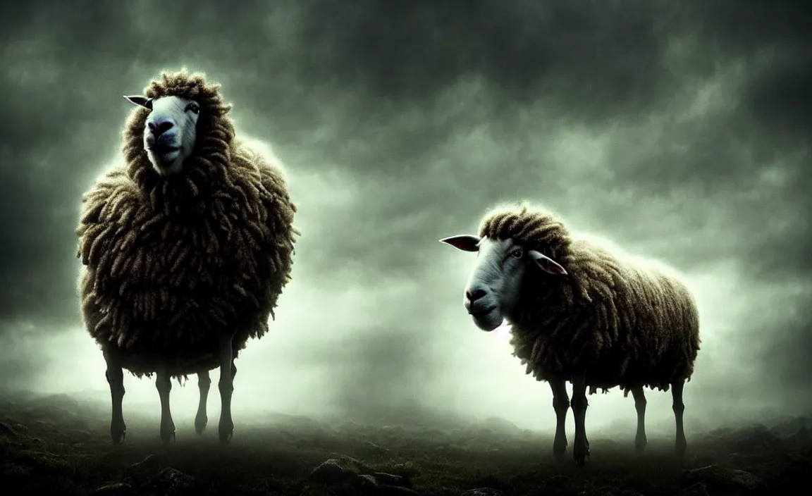 Prompt: epic professional digital art of monstrous sheep, moody atmospheric lighting, intricate, foreboding, detailed, by leesha hannigan, ayne haag, reyna rochin, ignacio fernandez rios, mark ryden, iris van herpen, artstation, cgsociety, epic, stunning, gorgeous, much wow, cinematic, masterpiece.