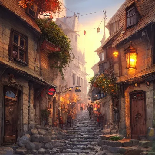 fantasy city street