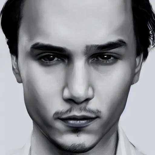 Image similar to portrait of a handsome Frank Dillane in the style of stefan kostic, artstation, concept art, realistic photo, sharp focus, 8k high definition, insanely detailed, intricate, elegant
