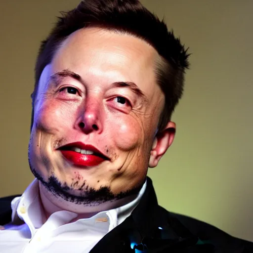 Image similar to elon musk eating crayons