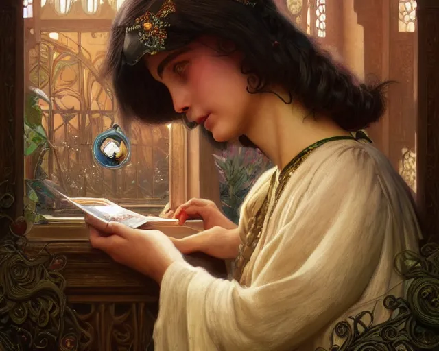 Prompt: photography of dora carrington, deep focus, d & d, fantasy, intricate, elegant, highly detailed, digital painting, artstation, concept art, matte, sharp focus, illustration, hearthstone, art by artgerm and greg rutkowski and alphonse mucha