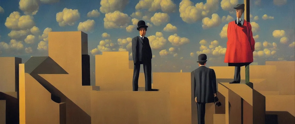 Prompt: WHAT A SHAME detailed and highly reliefed oil painting with canvas texture in style of Magritte, Sascha Schneider, Pollock photorealistic, surrealistic, masterpiece, balanced composition, vivid colors,