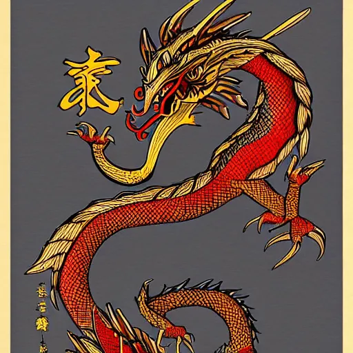 Image similar to edo style dragon