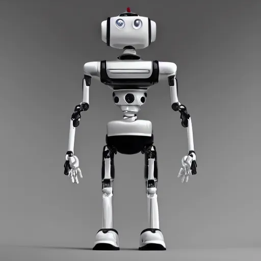 Image similar to “ full body portrait of a robot wearing a tuxedo, depth of field, zeiss lens, detailed, symmetrical, centered, fashion photoshoot, by annie leibovitz and steve mccurry, david lazar, jimmy nelsson, breathtaking, 8 k resolution, extremely detailed, beautiful, establishing shot, artistic, hyperrealistic, beautiful face, octane render ”