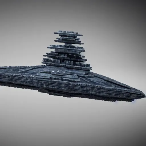 Image similar to a star destroyer from star wars