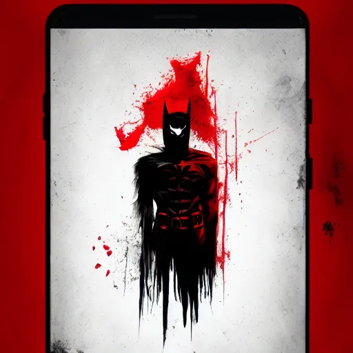 Prompt: A horror version of batman, bloody, dark, trending on artstation, digital art, portrait