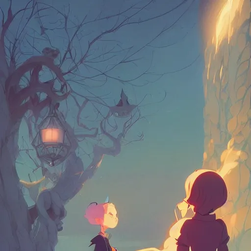 Image similar to a beutiful witch, poetic setting, dreamlike, artstation, elegant, highly detailed, digital painting, concept art, smooth, sharp focus, illustration, art by don bluth and michel ocelot and makoto shinkai and tom whalen and atey ghailan and akihiko yoshida