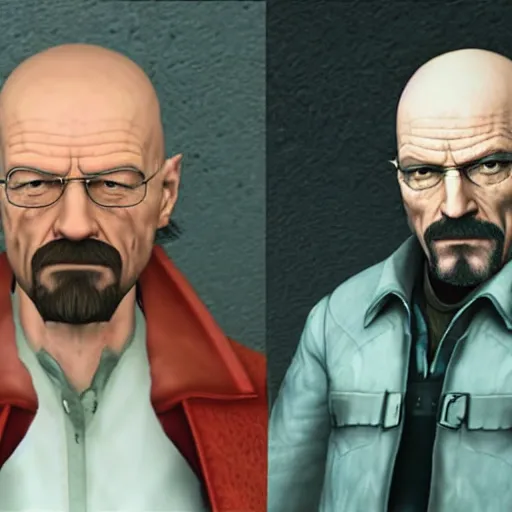 Prompt: Walter white is a final fantasy 7 character