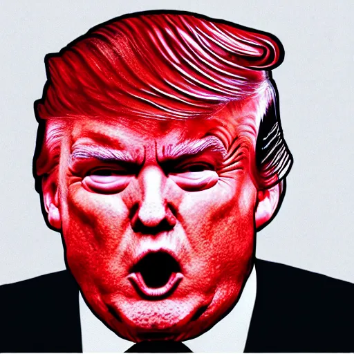 Image similar to angry trump, logo