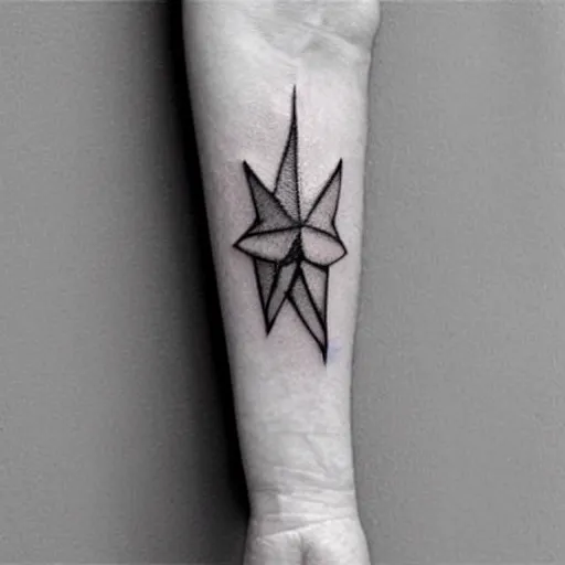 Prompt: cool minimal tattoo