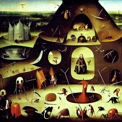 Image similar to 3 d hieronymus bosch paintings