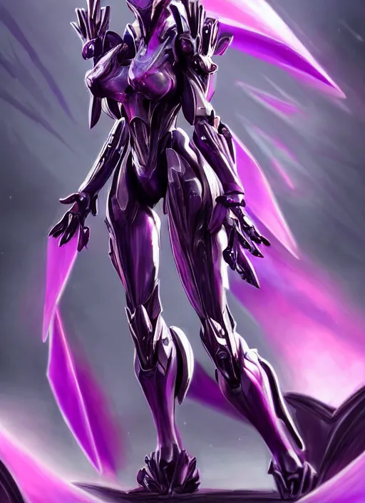 Image similar to cinematic, hyperdetailed elegant beautiful stunning giantess anthropomorphic mecha hot female dragon goddess, sharp spines, sharp metal ears, smooth purple eyes, smooth fuschia skin, silver armor, bigger than galaxy, epic proportions, epic scale, macro giantess, warframe, destiny, furry, dragon art, goddess art, giantess art, furaffinity, octane