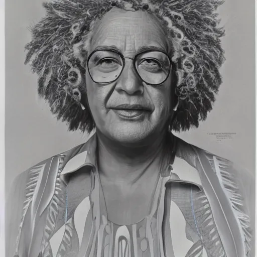 Image similar to maori einstein, portrait 1 9 6 8