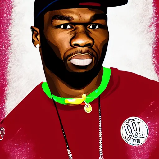 Prompt: vector art of 5 0 cent