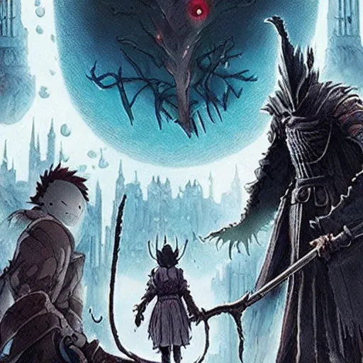 Prompt: “studio ghibli Bloodborne”