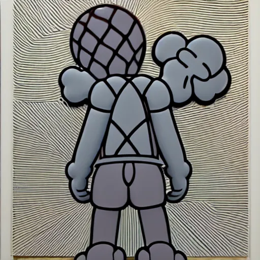 Image similar to beautiful kaws artwork w 6 4 0