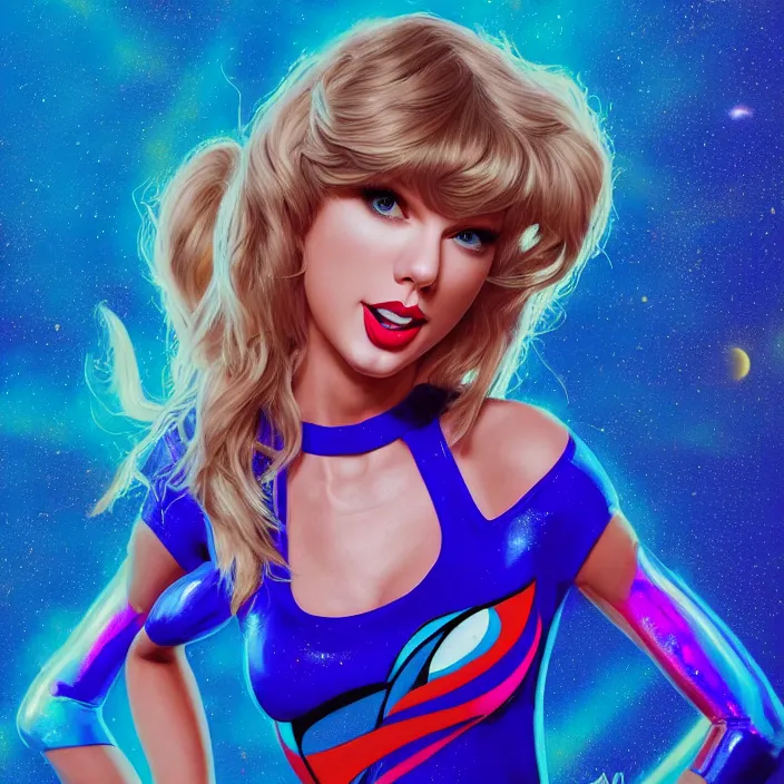 Image similar to portrait of Taylor Swift as LOLA BUNNY in SPACE JAM. HD, 4K. intricate abstract. intricate artwork. by Tooth Wu, wlop, beeple, dan mumford. octane render, trending on artstation, greg rutkowski very coherent symmetrical artwork. cinematic, hyper realism, high detail, octane render, 8k, iridescent accents