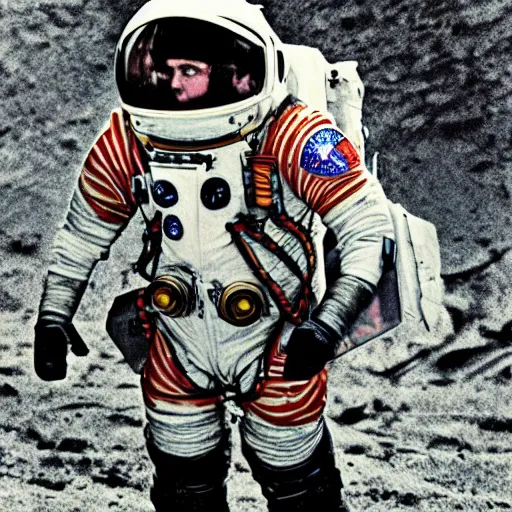 Image similar to A Cosmonaut from the Year 2300