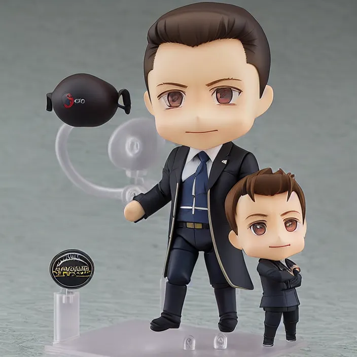 Image similar to One! Anime Nendoroid figurine of Elon Musk, fantasy, figurine , product photo