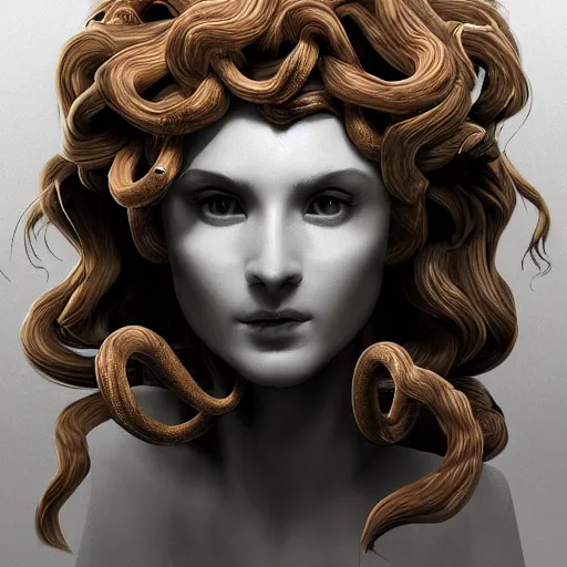 Prompt: medusa. trending on artstation. volumetric lighting