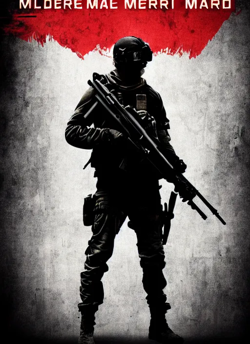 Image similar to modern warfare poster