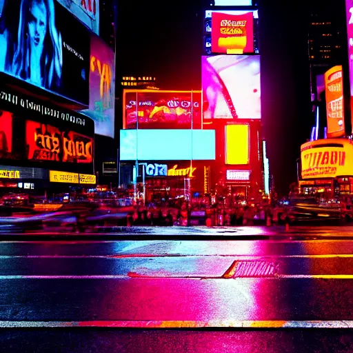 Prompt: fried egg on the road, times square, night time, raining, neon light, romantic, ultra realistic, unreal engine, 4k, artstation