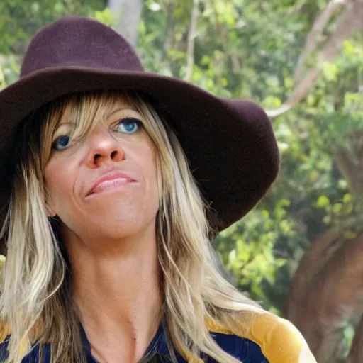 Image similar to kaitlin olson as an ostritch