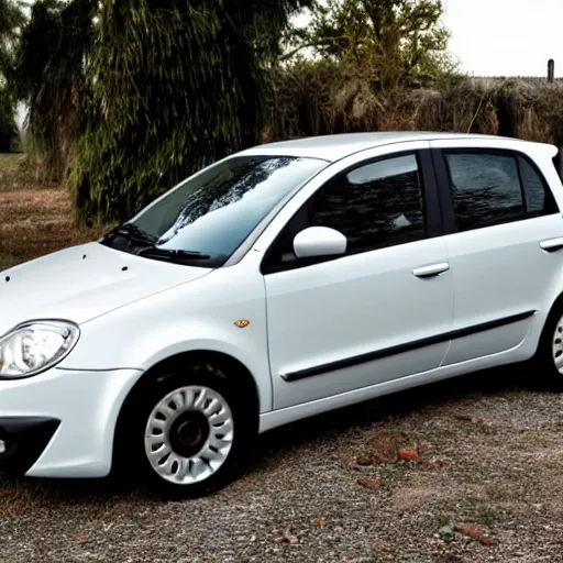 Prompt: fiat siena 2011 wide angle