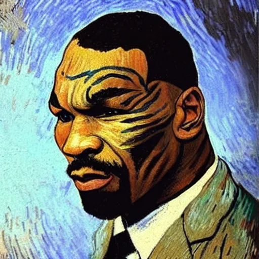 Prompt: “Mike Tyson, style of Van Gogh”