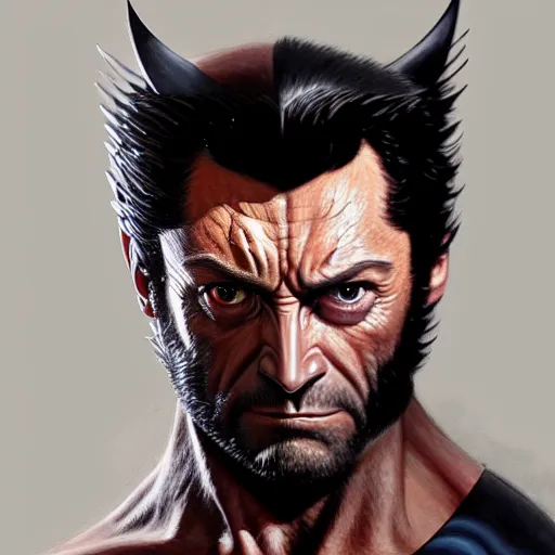 Image similar to very detailed masterpiece painting of wolverine from x - men : the animated series ( 1 9 9 2 ), portrait, artstation, concept art by greg rutkowski