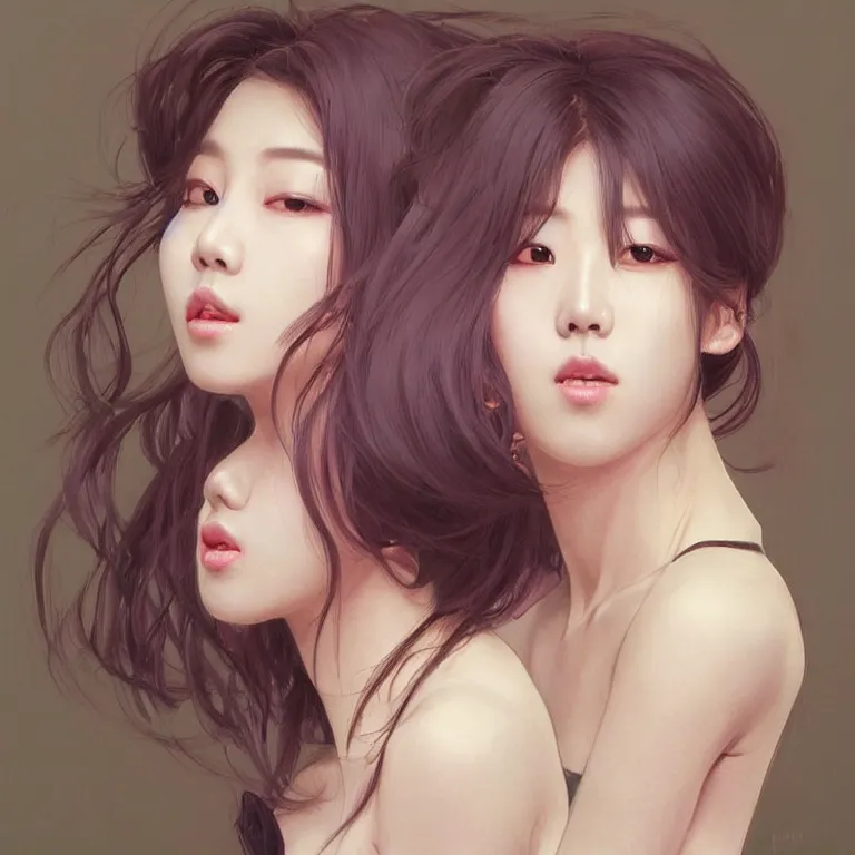 Image similar to portrait of kpop idol, expressive pose, lively expression, a pastel by chip zdarsky, trending on pinterest, mingei, full body, stylish, intricate, elegant, rose tones, highly detailed, digital painting, artstation, concept art, smooth, sharp focus, illustration, art by artgerm and greg rutkowski and alphonse mucha