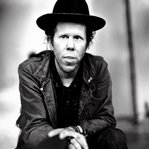 Image similar to photograph of tom waits