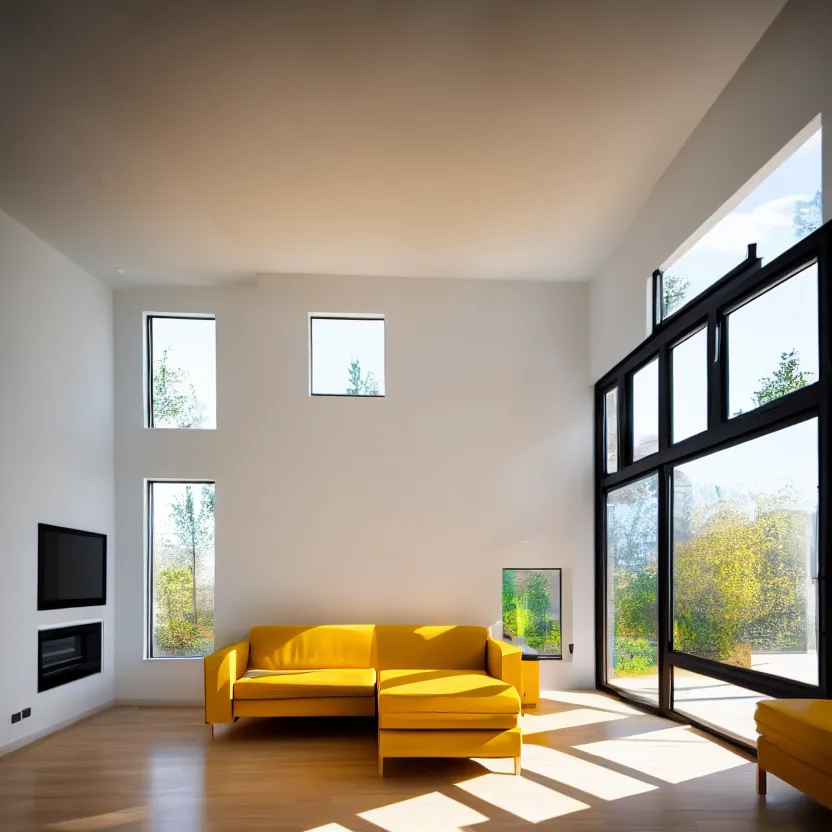 Image similar to Interior photograph of a bright modern house, 8k, ultra HD