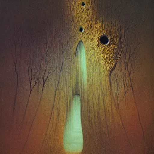 Image similar to illustrated by zdzisław beksinski