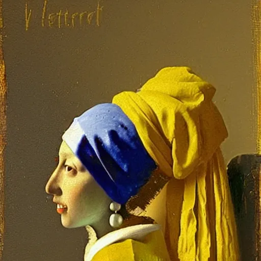 Prompt: 3 mary's, painting by vermeer